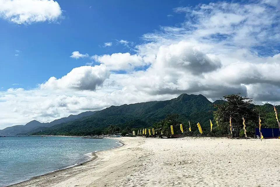Laiya coastline in San Juan, Batangas